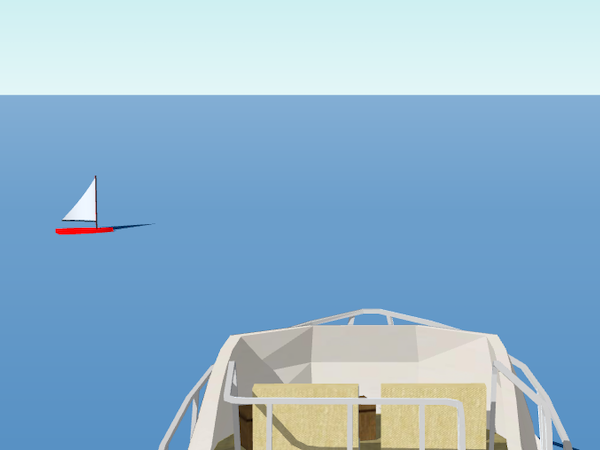 Motorb&aring;t väjer f&ouml;r segelb&aring;t